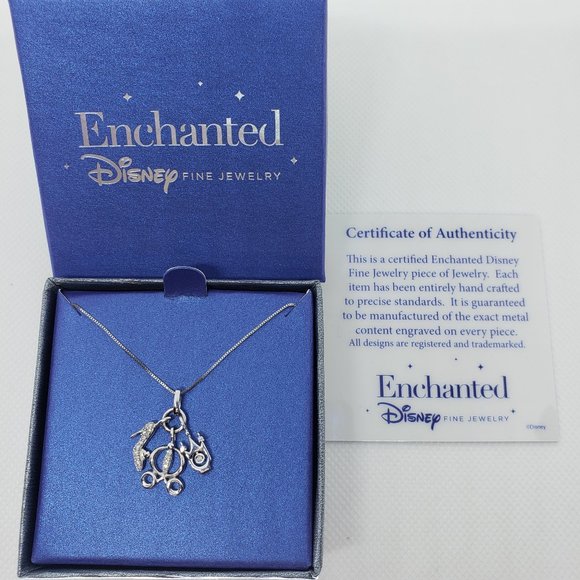 Disney "Cinderella" Charms Pendant Necklace